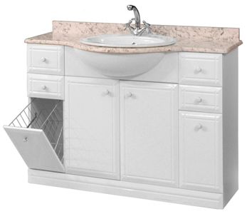 Тумба с мраморной столешницей и умывальником Классик 110-07к-М (ST-54)