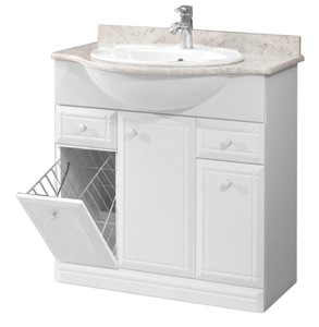 Тумба с мраморной столешницей и умывальником Классик 80-07к-М (ST-54)