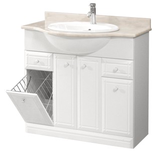 Тумба с мраморной столешницей и умывальником Классик 90-07к-М (ST-54)